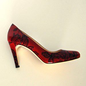 Cuoieria Fiorentina Red Floral Heels
